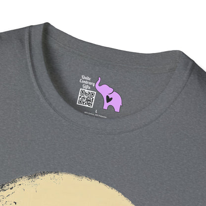 Bat Over Moon 2 Adult T-shirt