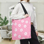 Pretty Petals & Dots Canvas Tote Bag