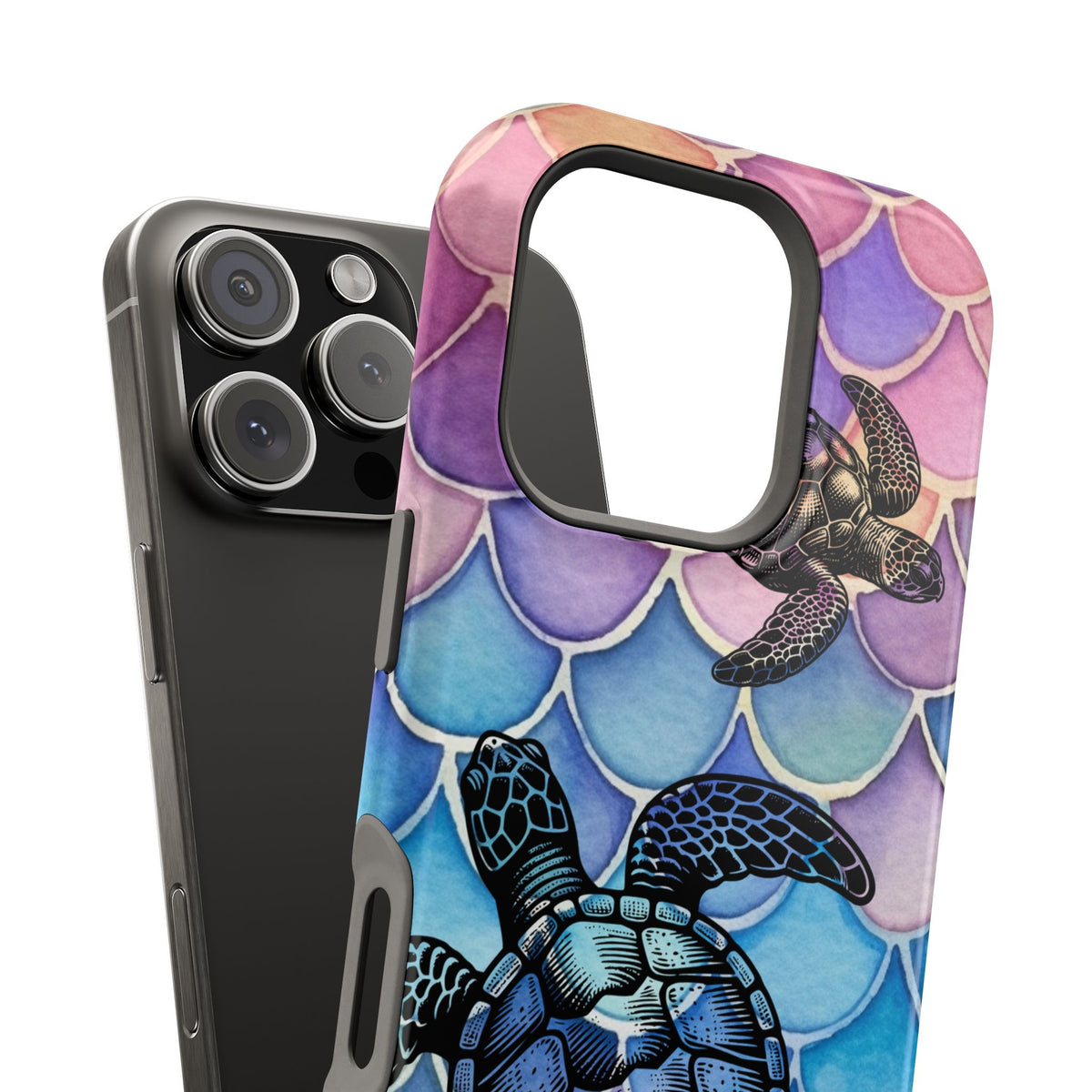 Sea Turtle Silhouette MagSafe® Compatible Tough Case for iPhone