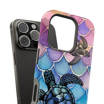 Sea Turtle Silhouette MagSafe® Compatible Tough Case for iPhone
