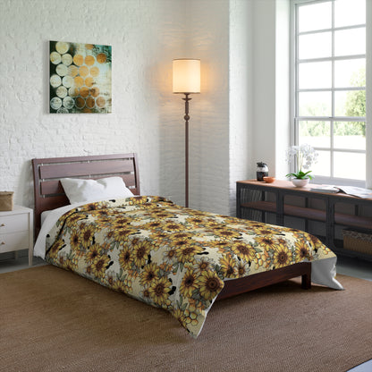 Honeycomb & Sunflowers Comforter