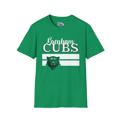 Brenham Cubs w/Mascot & Stripes Adult T-shirt