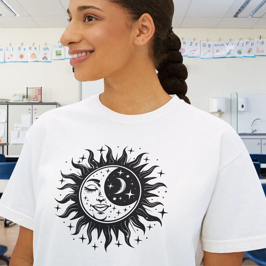 Celestial Sun/Moon Women's Boxy Tee