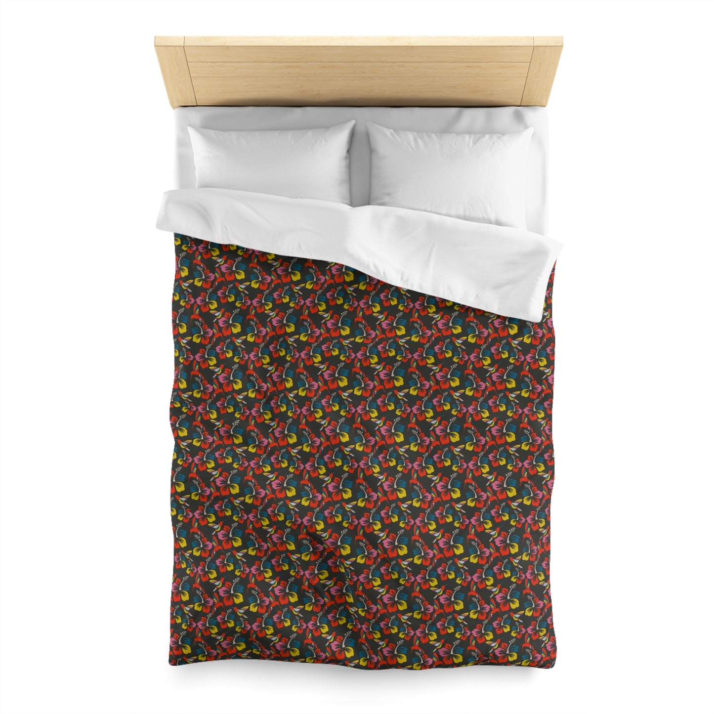 Humming Bloom Microfiber Duvet Cover