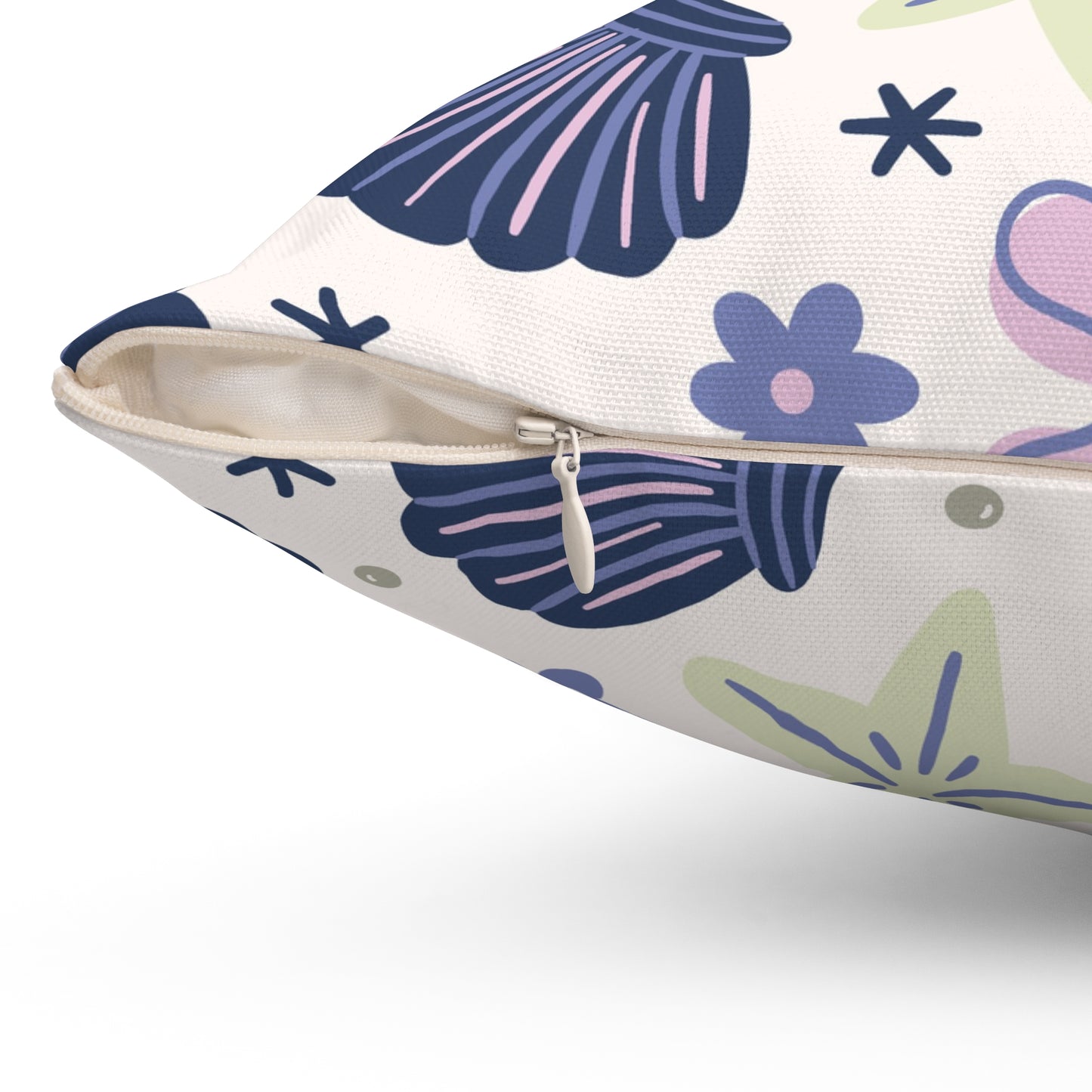 Shellflower Cove Throw Pillow