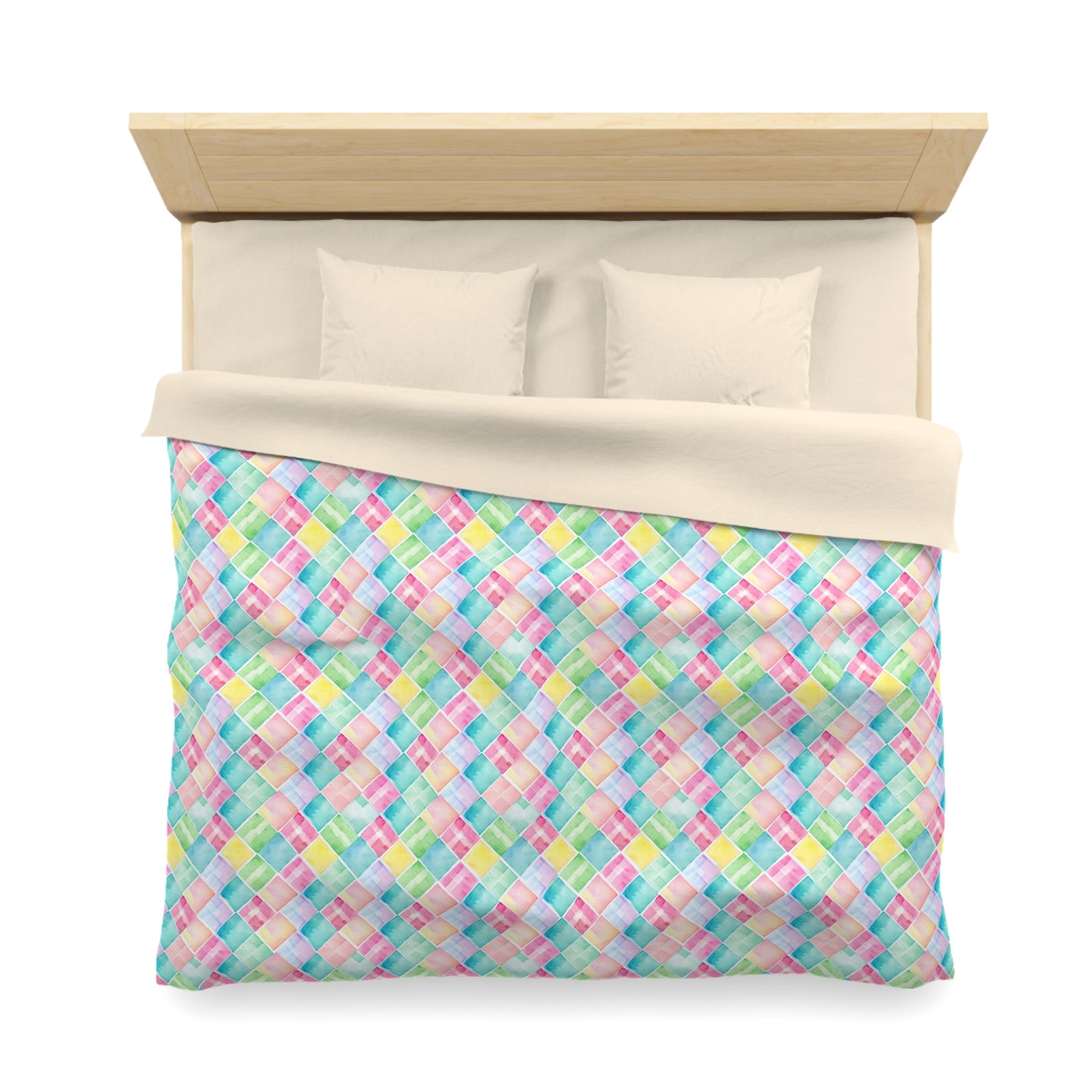 Watercolor Weave Microfiber Duvet Cover