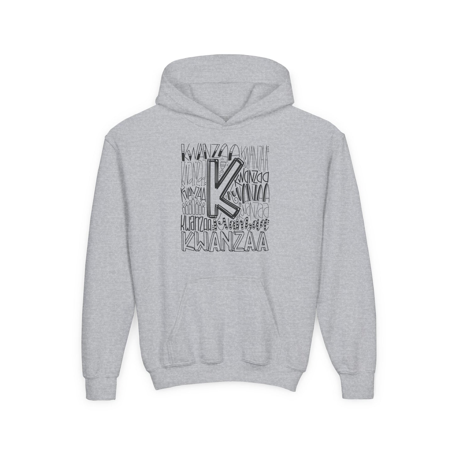 Kwanzaa Wordcloud Youth Hoodie