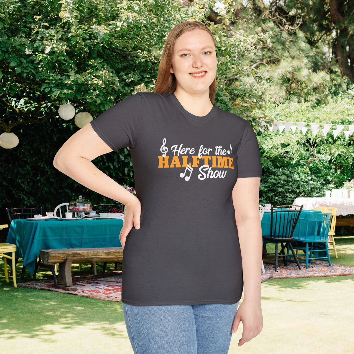 Here For The Halftime Show Adult T-shirt