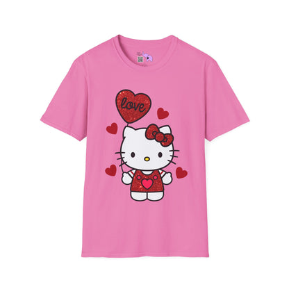 Valentines Hello Kitty Love Adult T-shirt