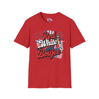 Red, White, and Boujee Adult T-shirt
