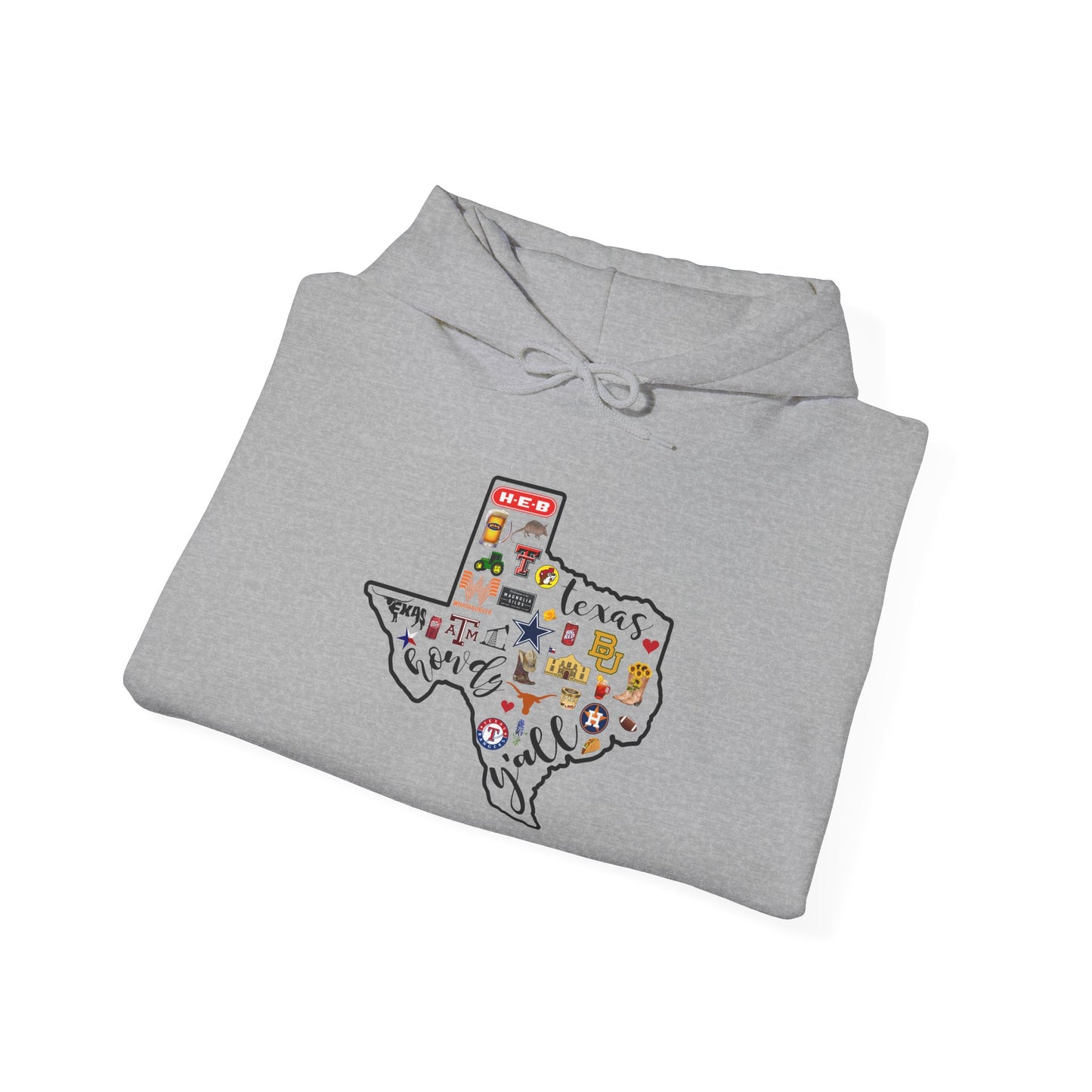 Howdy Y'all Texas Things Heavy Blend™ Hooded Sweatshirt