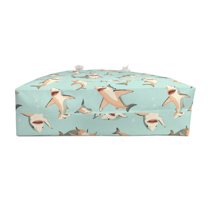 Aquamarine Sharks Weekender Bag