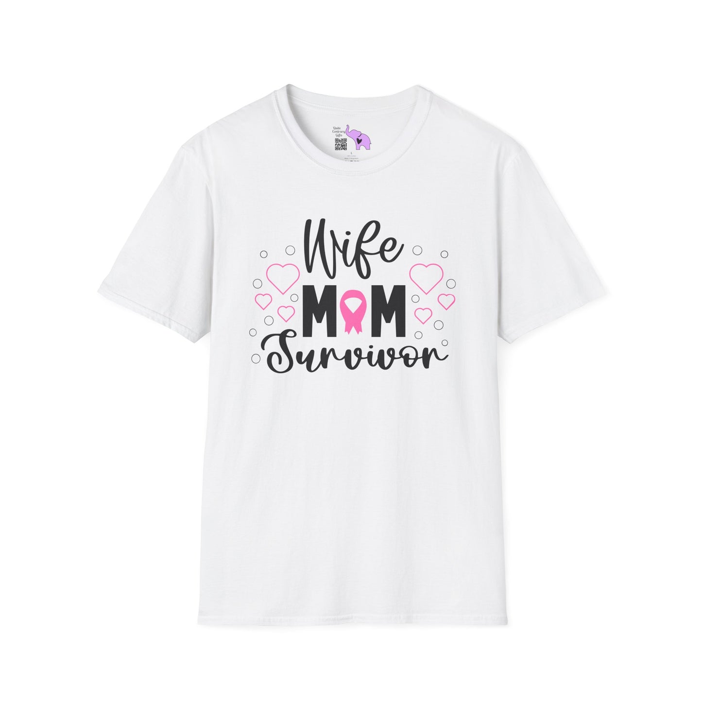 Wife Mom Survivor Adult T-shirt