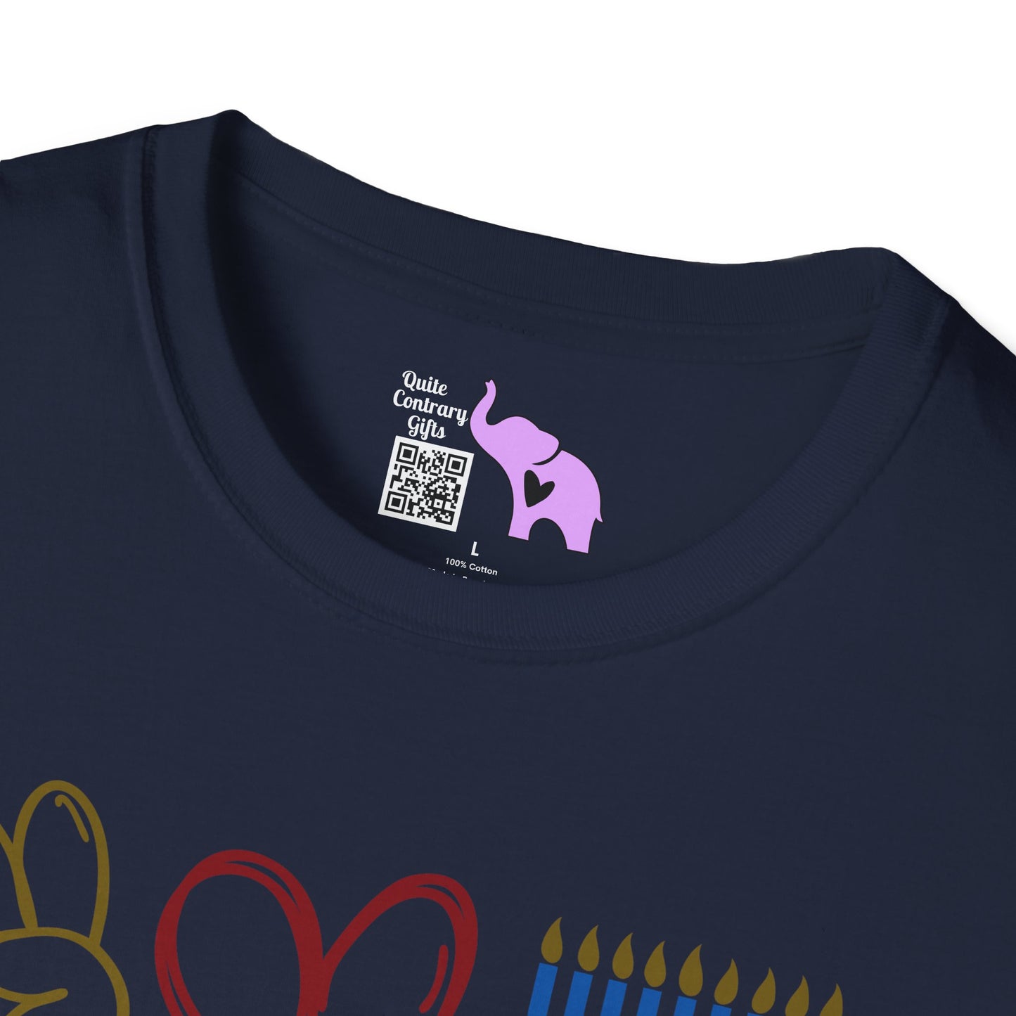 Peace Love Hanukkah Adult T-shirt