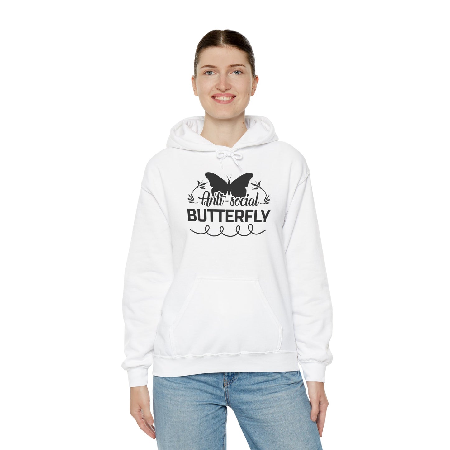 AntiSocial Butterfly Heavy Blend™ Hooded Sweatshirt