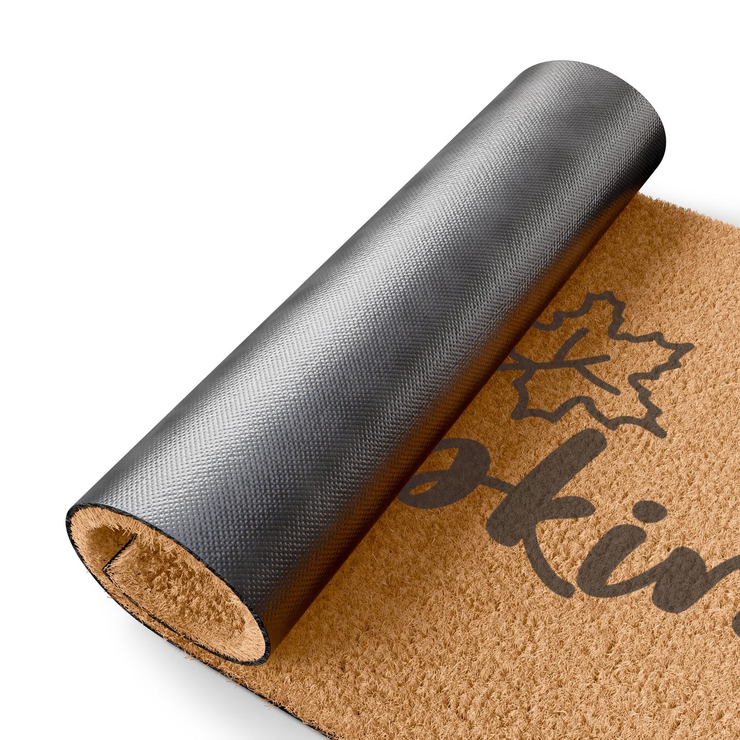 Hi Pumpkin Coconut Fiber Doormat
