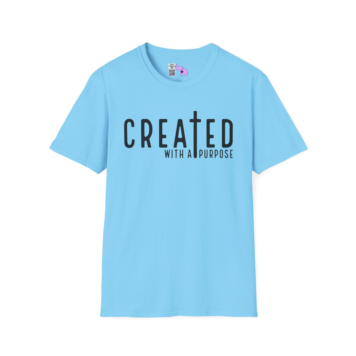 Created With A Purpose (with Cross) Adult T-shirt