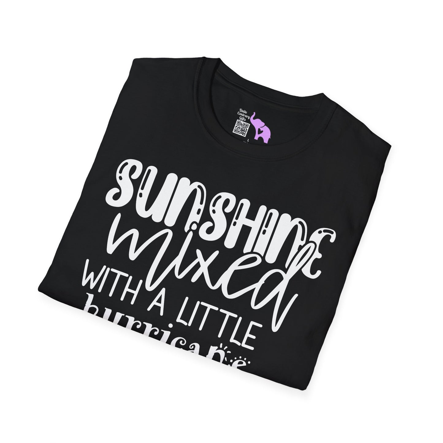 Sunshine Mixed With A Little Hurricane Adult T-shirt