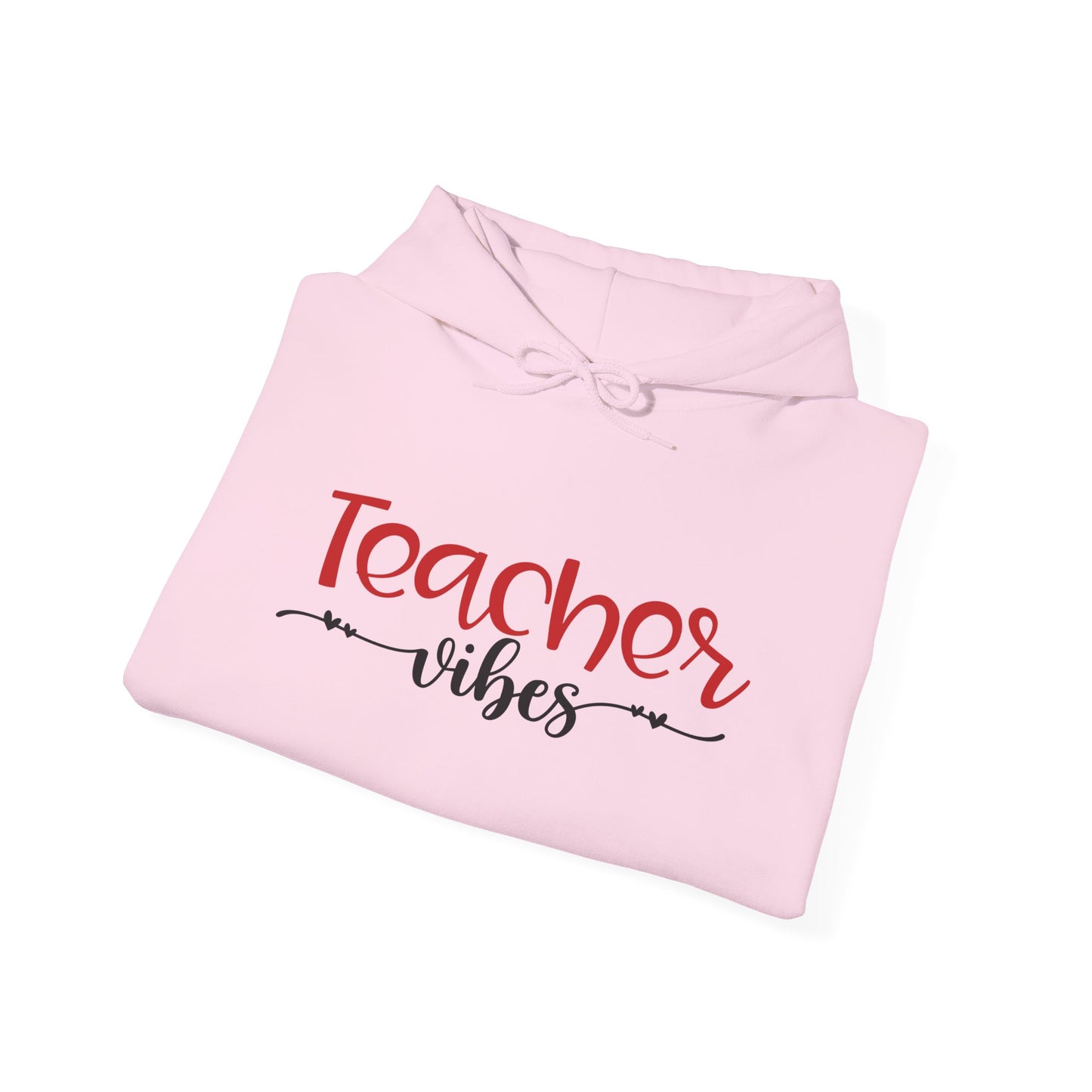 Teacher Vibes Heart Heavy Blend™ Hooded Sweatshirt