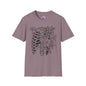Floral Ribcage Adult Tshirt
