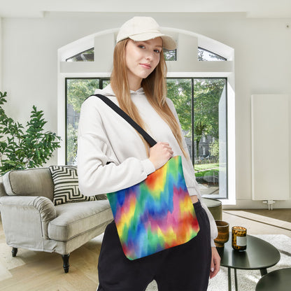 Colorwaves Canvas Tote Bag