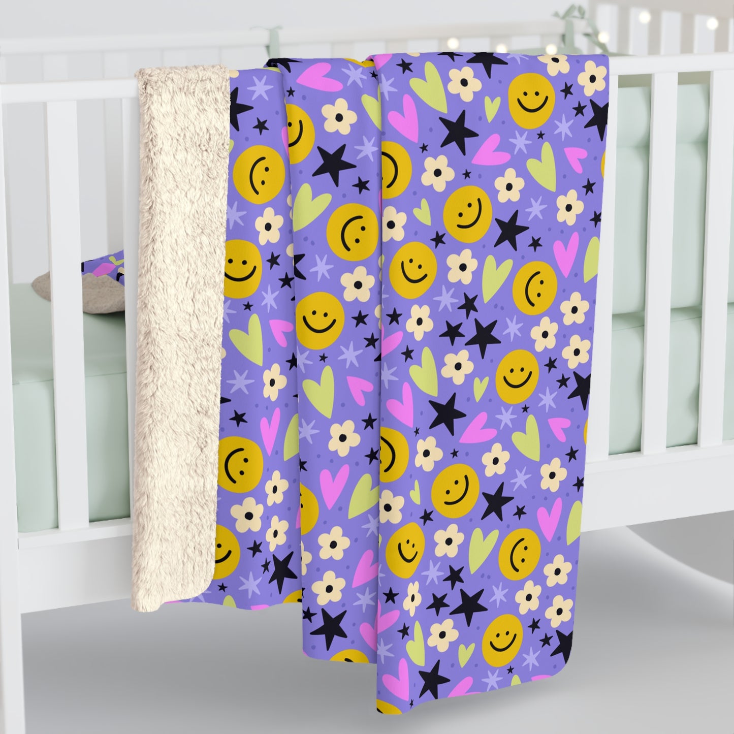 Happy Little Things Fleece Blanket