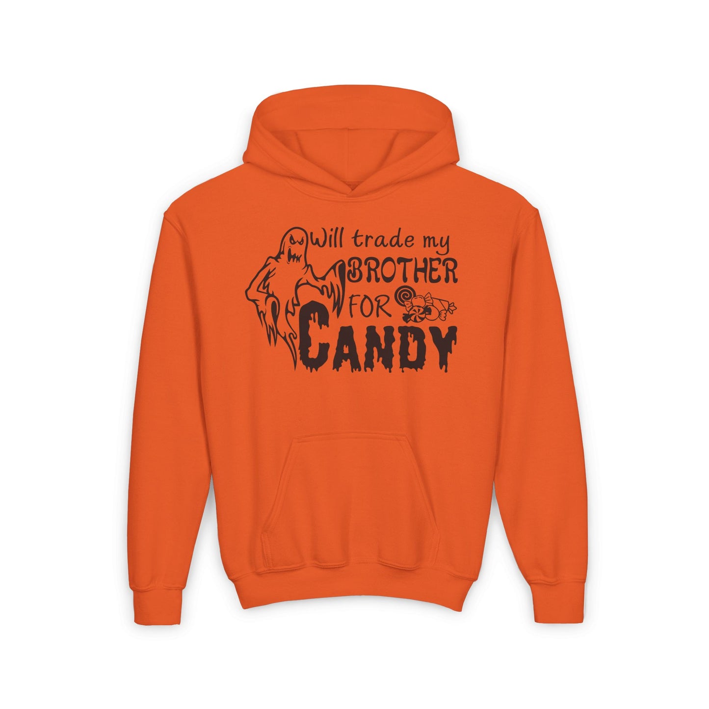 Will Trade My Brother For Candy Youth Heavy Blend Hoodie