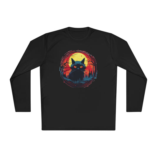 Creepy Black Cats 16 Adult Long Sleeve Tee