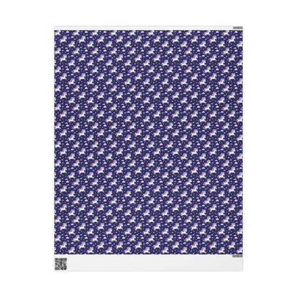 Starlight Unicorn Parade Wrapping Paper