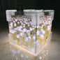 Mirror Cube Tulip Light Box