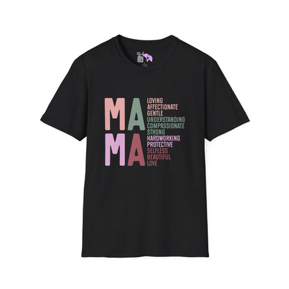 Mama Qualities Adult T-shirt
