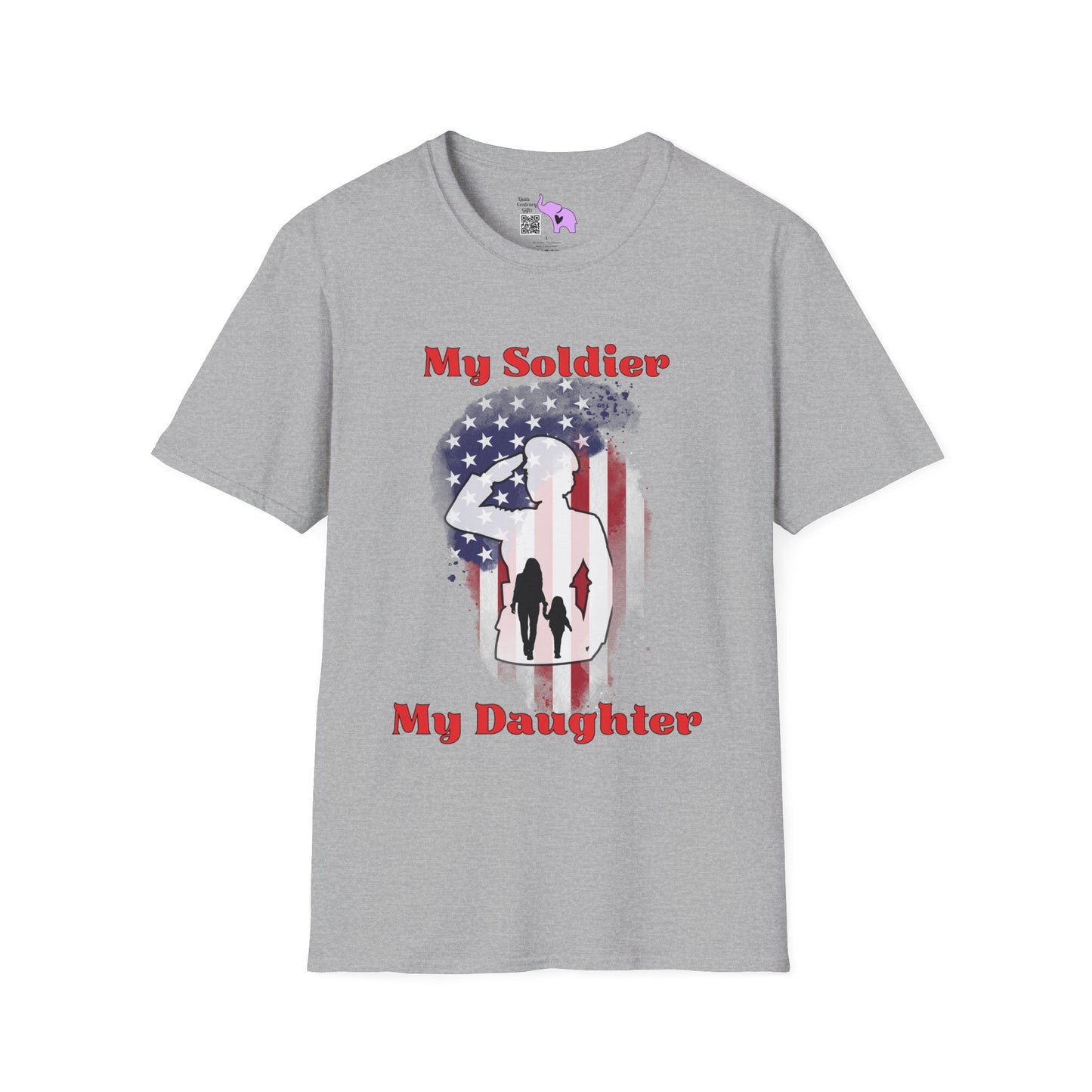 My Soldier My Daughter (Mom) Adult T-shirt