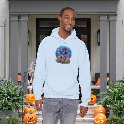 Spooky Stitch w/Pumpkins Heavy Blend™ Hooded Sweatshirt