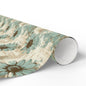 Rustic Teal Daisy Wrapping Paper