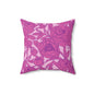 Blush Peony Garden Throw Pillow