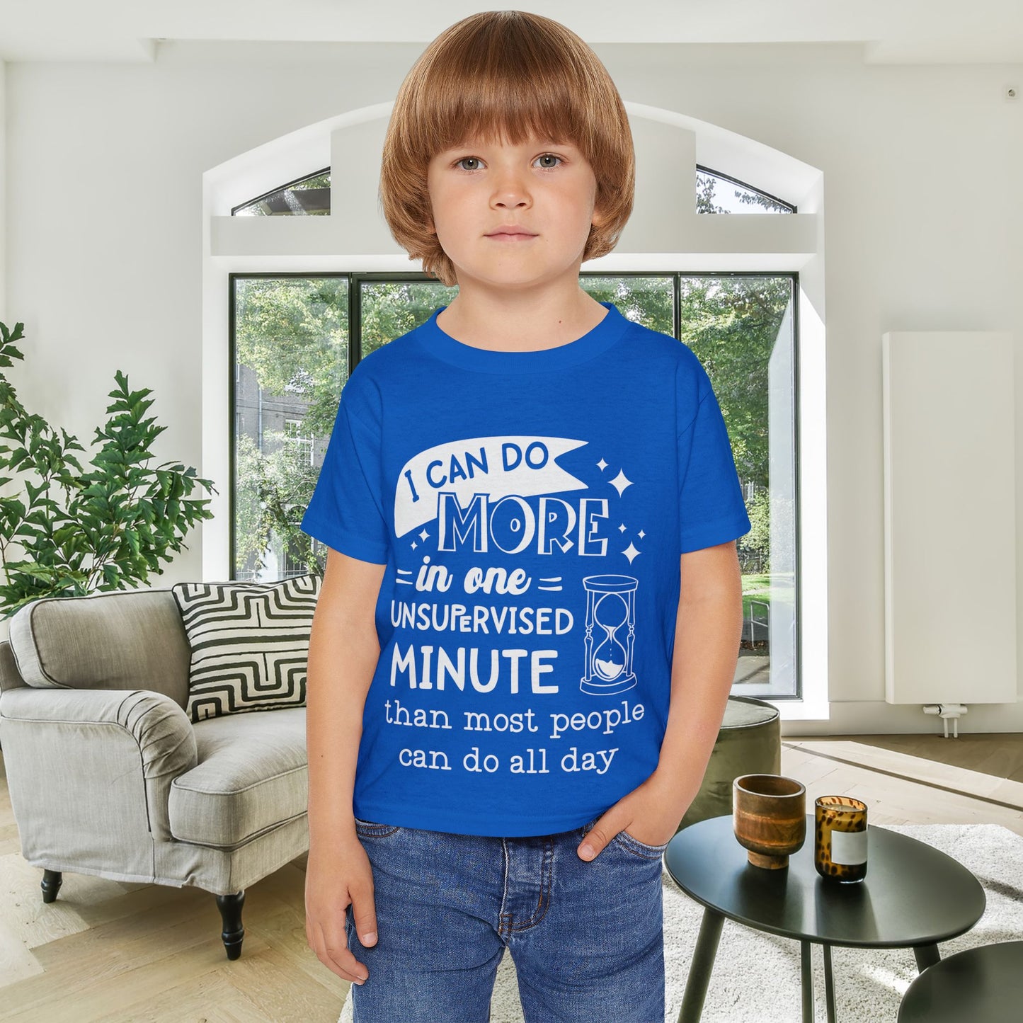 I Can Do More In One Unsupervised Minute... Heavy Cotton™ Toddler T-shirt