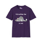 I'd Rather Be a Cat Adult T-shirt