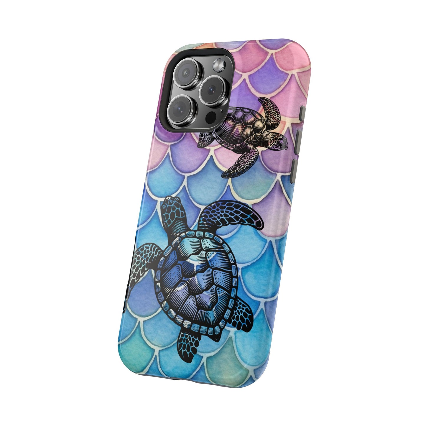 Sea Turtle Silhouette MagSafe® Compatible Tough Case for iPhone