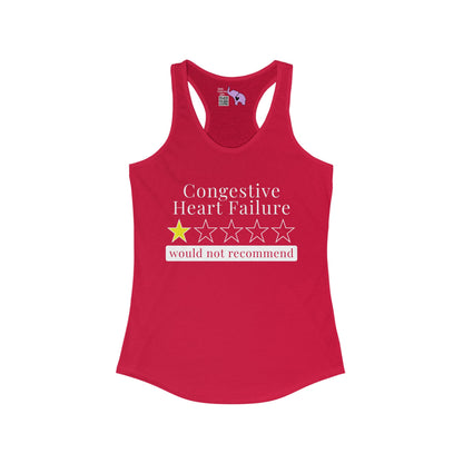 Congestive Heart Failure 1 Star Would Not Recommend Women's Ideal Racerback Tank