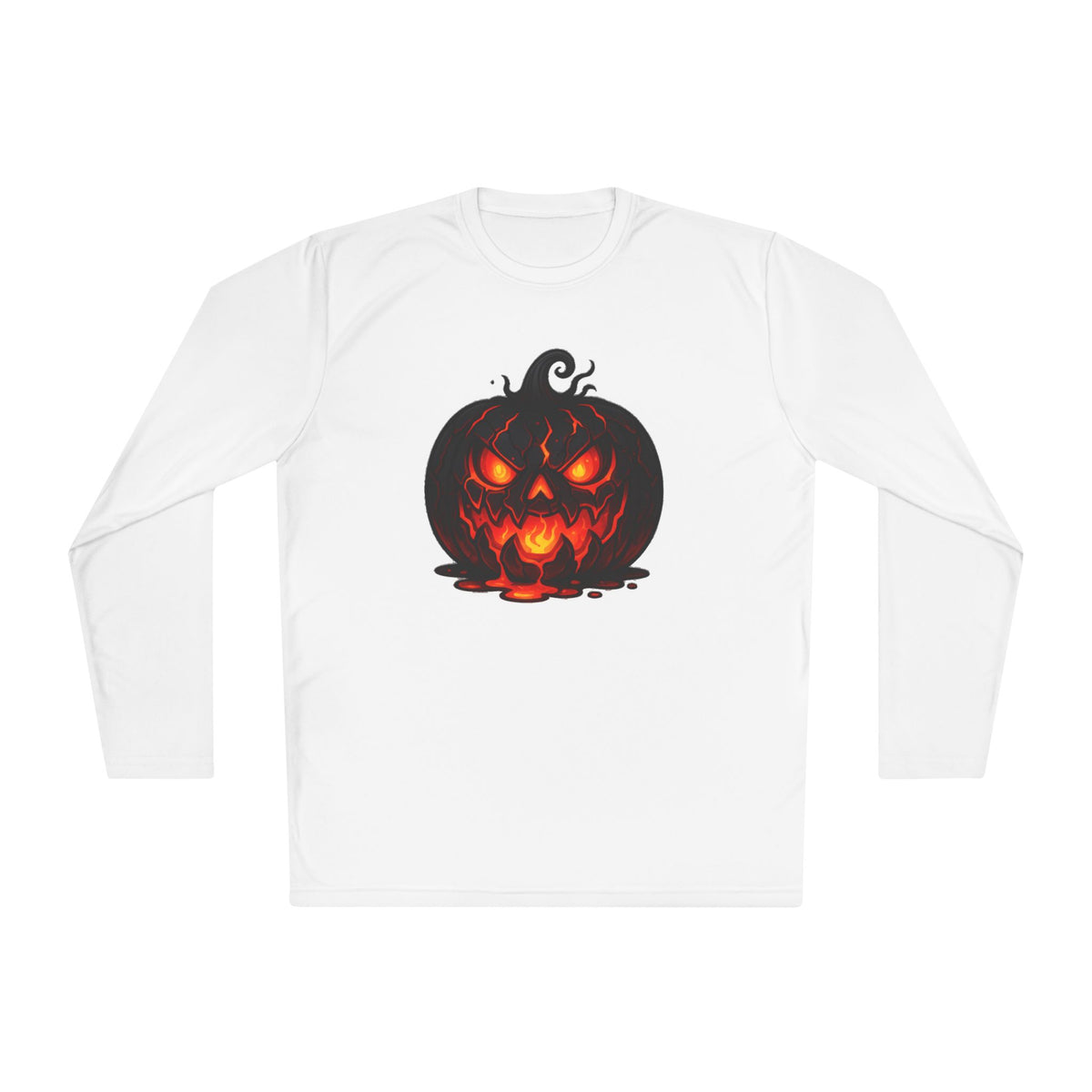""Inferno Jack-O’-Lantern Adult Long Sleeve Tee