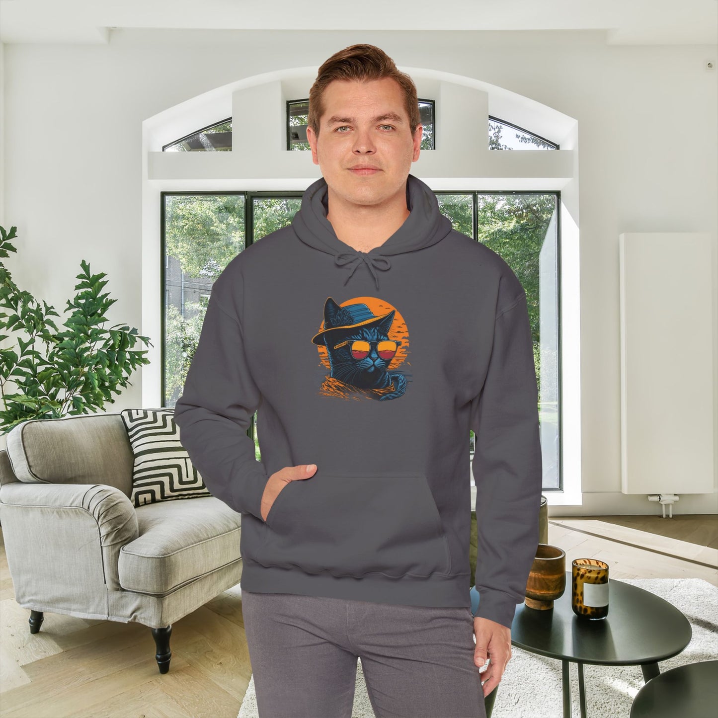 Too Cool Cat Heavy Blend™ Hooded Sweatshirt