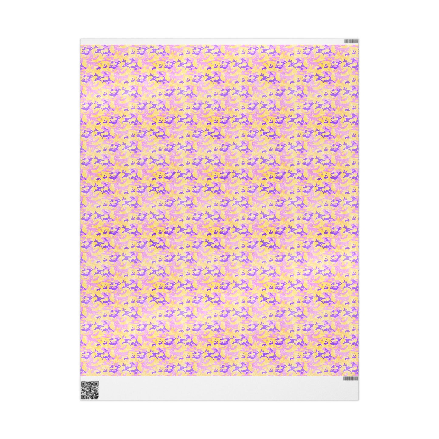 Peach Sorbet Camo Wrapping Paper