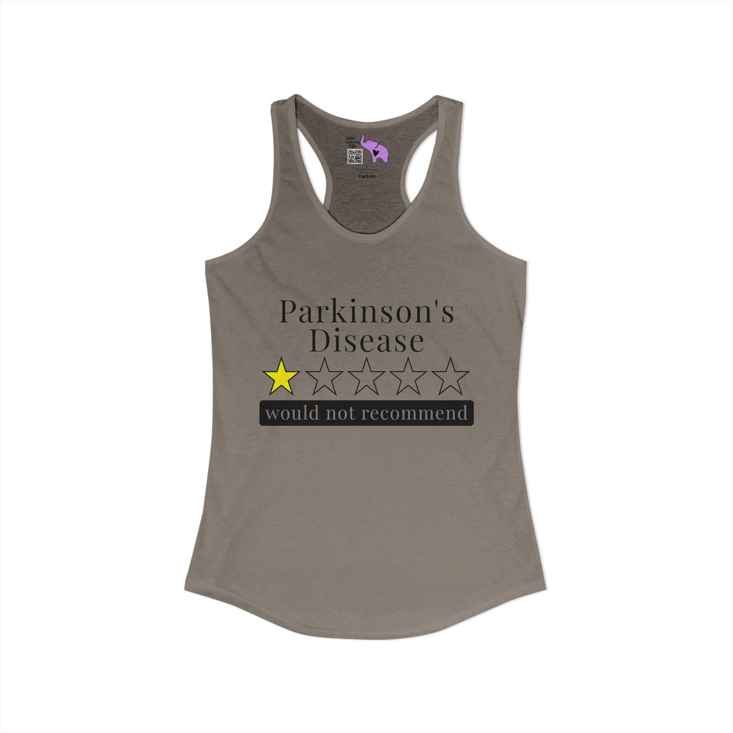 Parkinson's Disease 1 Star Would Not Recommend Women's Ideal Racerback Tank