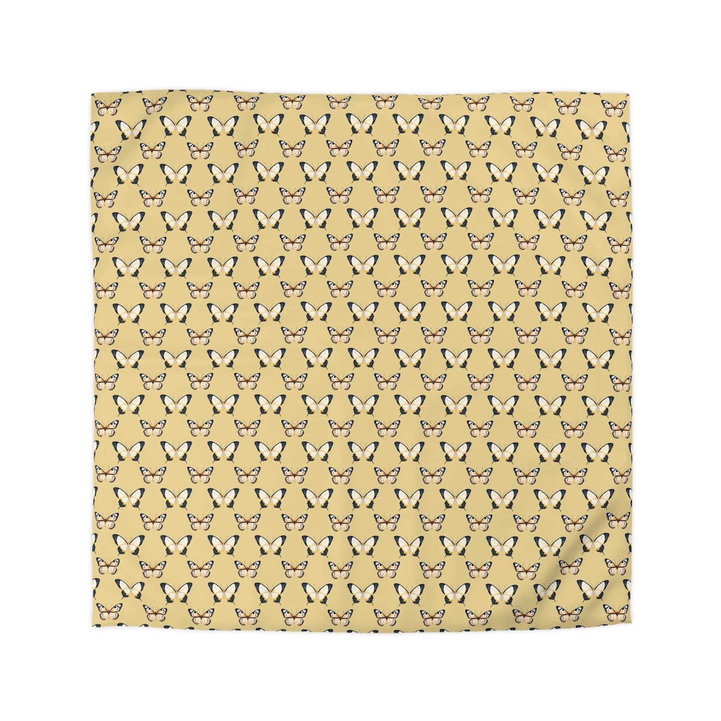 Golden Flutter Microfiber Duvet Cover