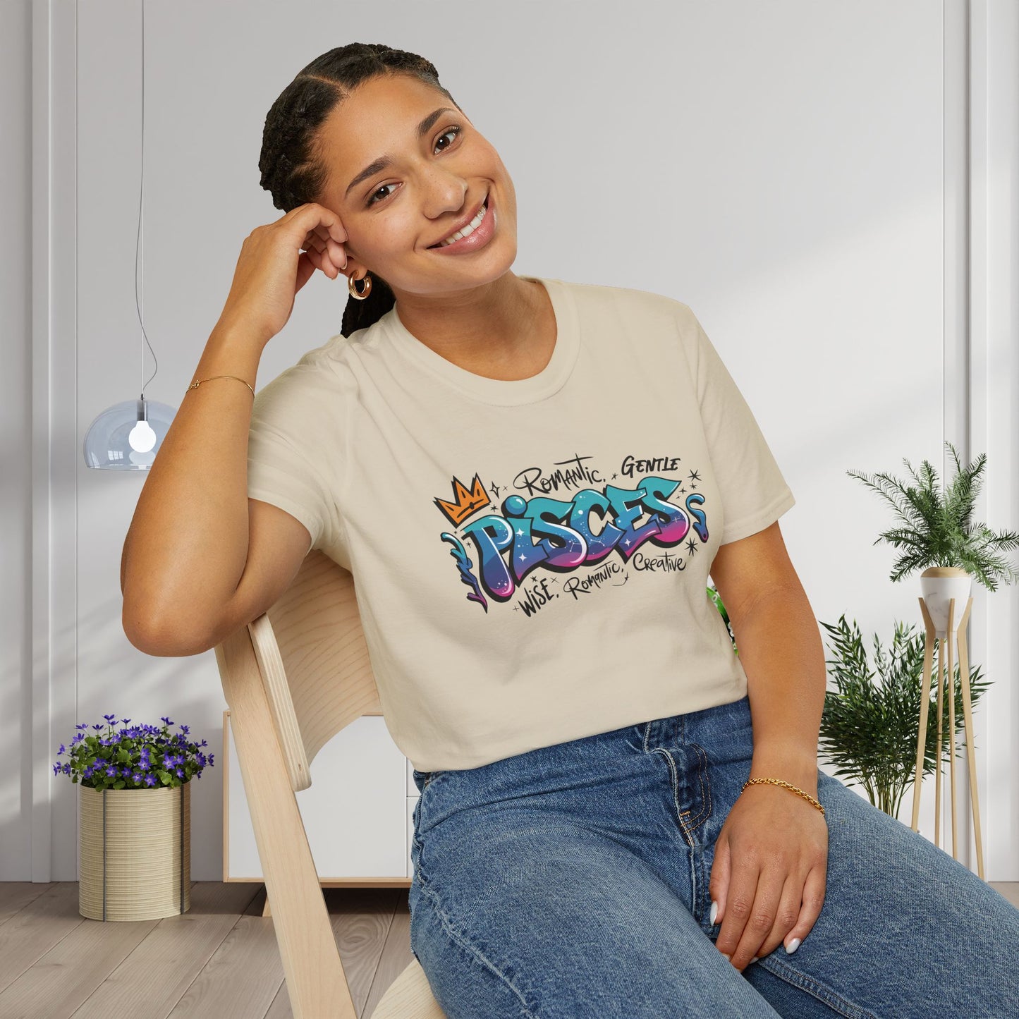 Pisces Street Art Adult T-shirt