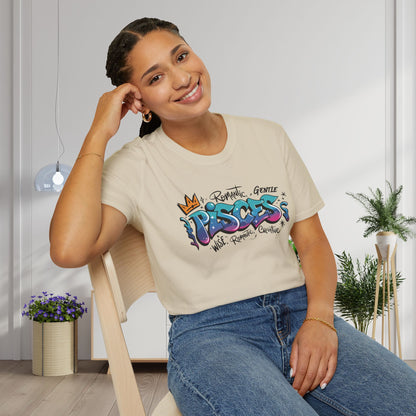 Pisces Street Art Adult T-shirt
