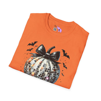 Silver Disco Pumpkin Adult T-shirt