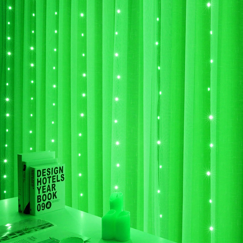 LED Multi-Color Curtain Lights w/Remote Control