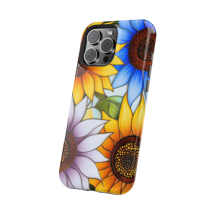Colorful Sunflowers MagSafe® Compatible Tough Case for iPhone