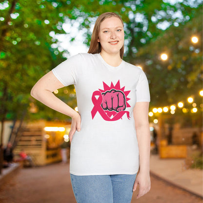 Breast Cancer Warrior Punch Adult T-shirt